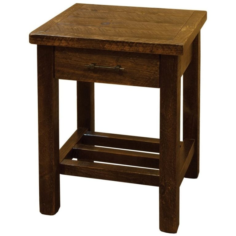 Farmhouse Single Drawer End Table