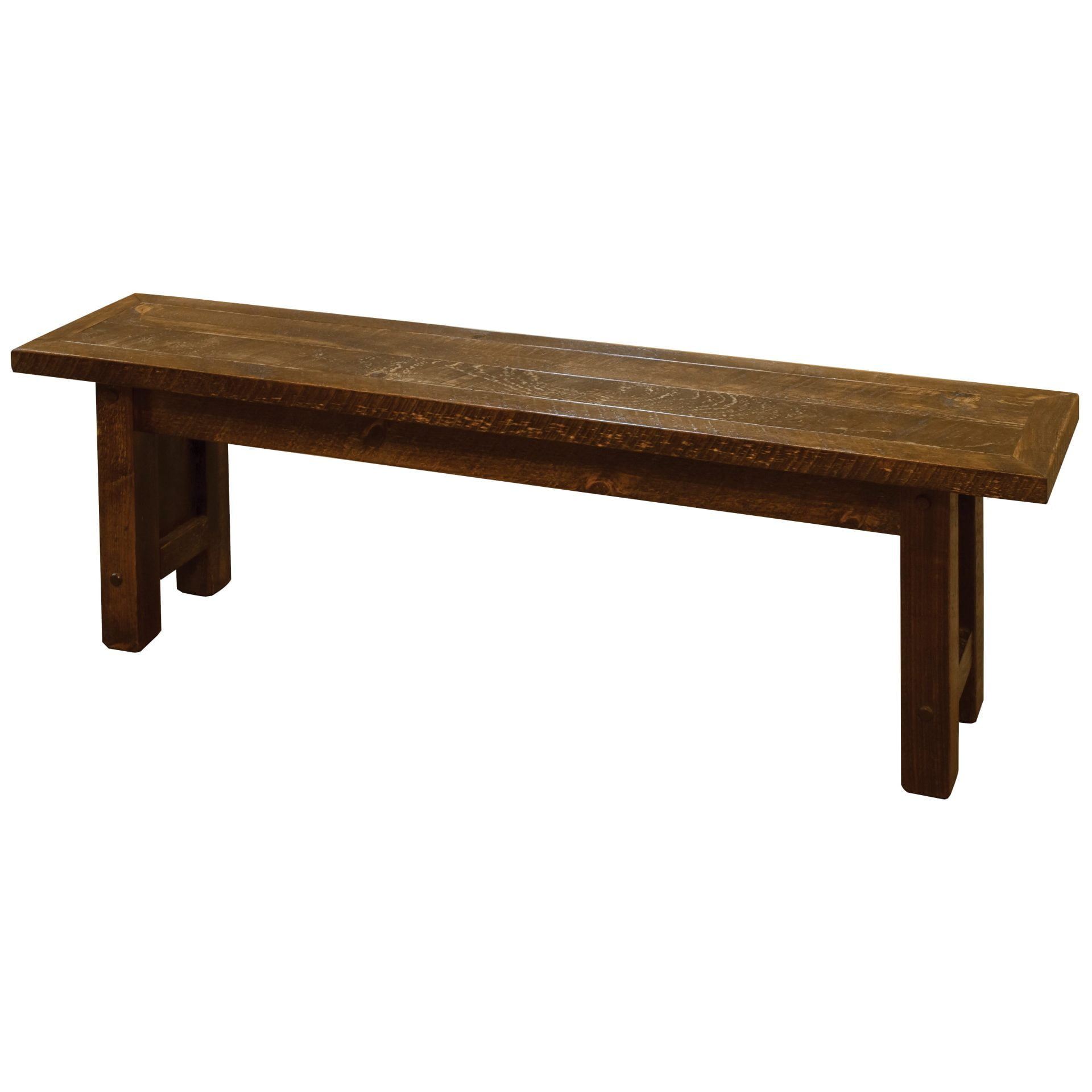 Barnwood Style Timber Peg Bench