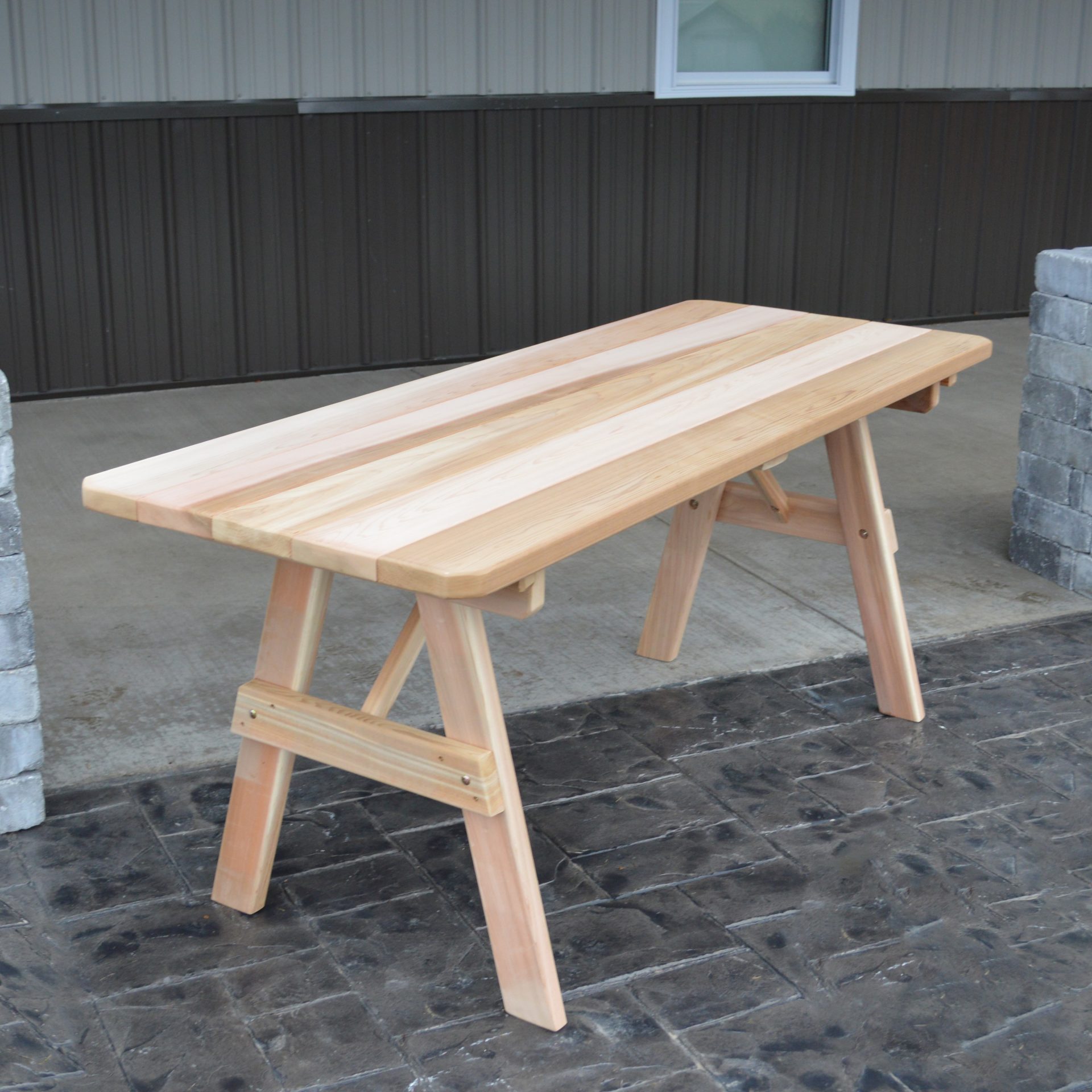 A&L Furniture Cedar Traditional Picnic Table