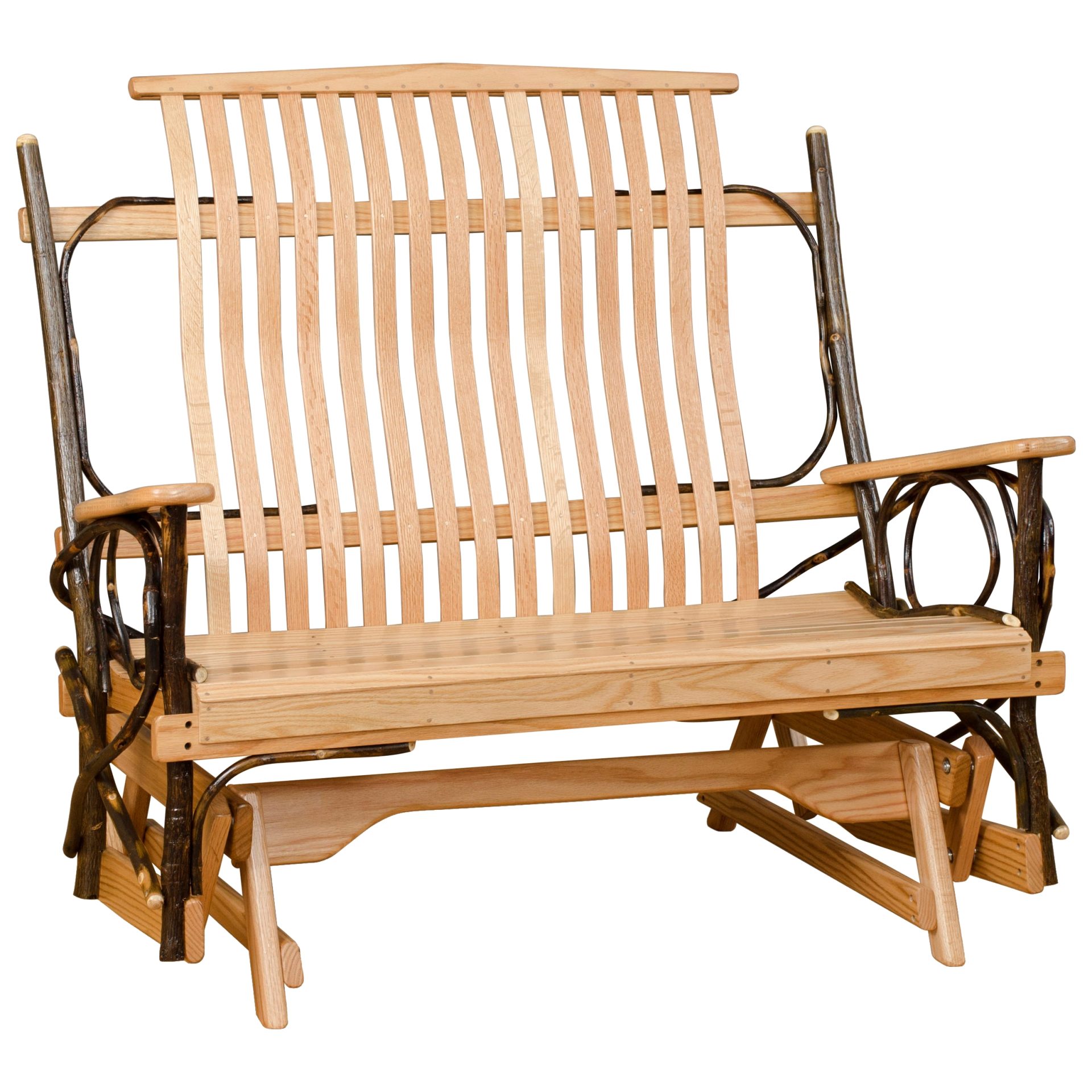 Rustic Hickory 4′ Glider