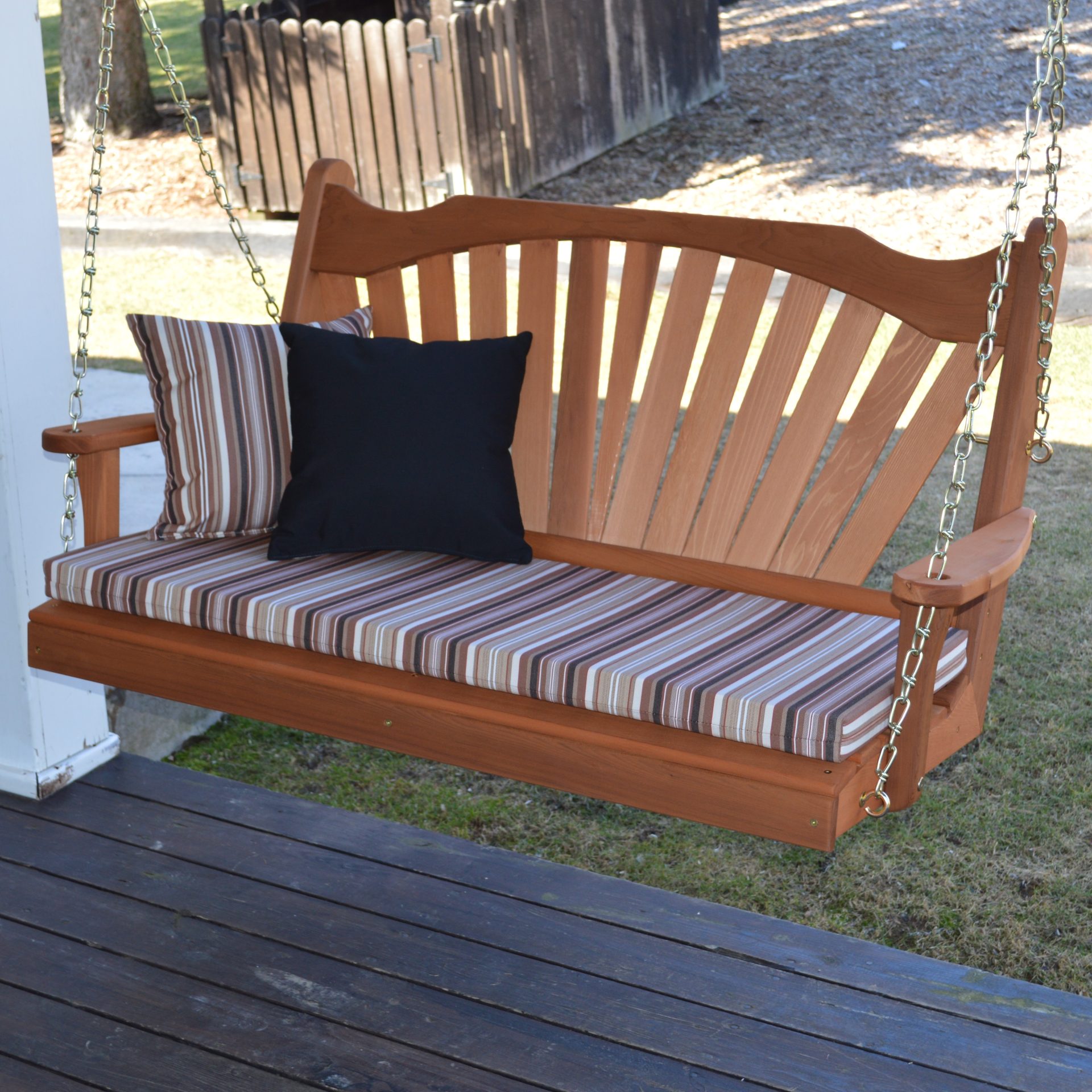 A&L Furniture Cedar Fanback Swing-Multiple Sizes