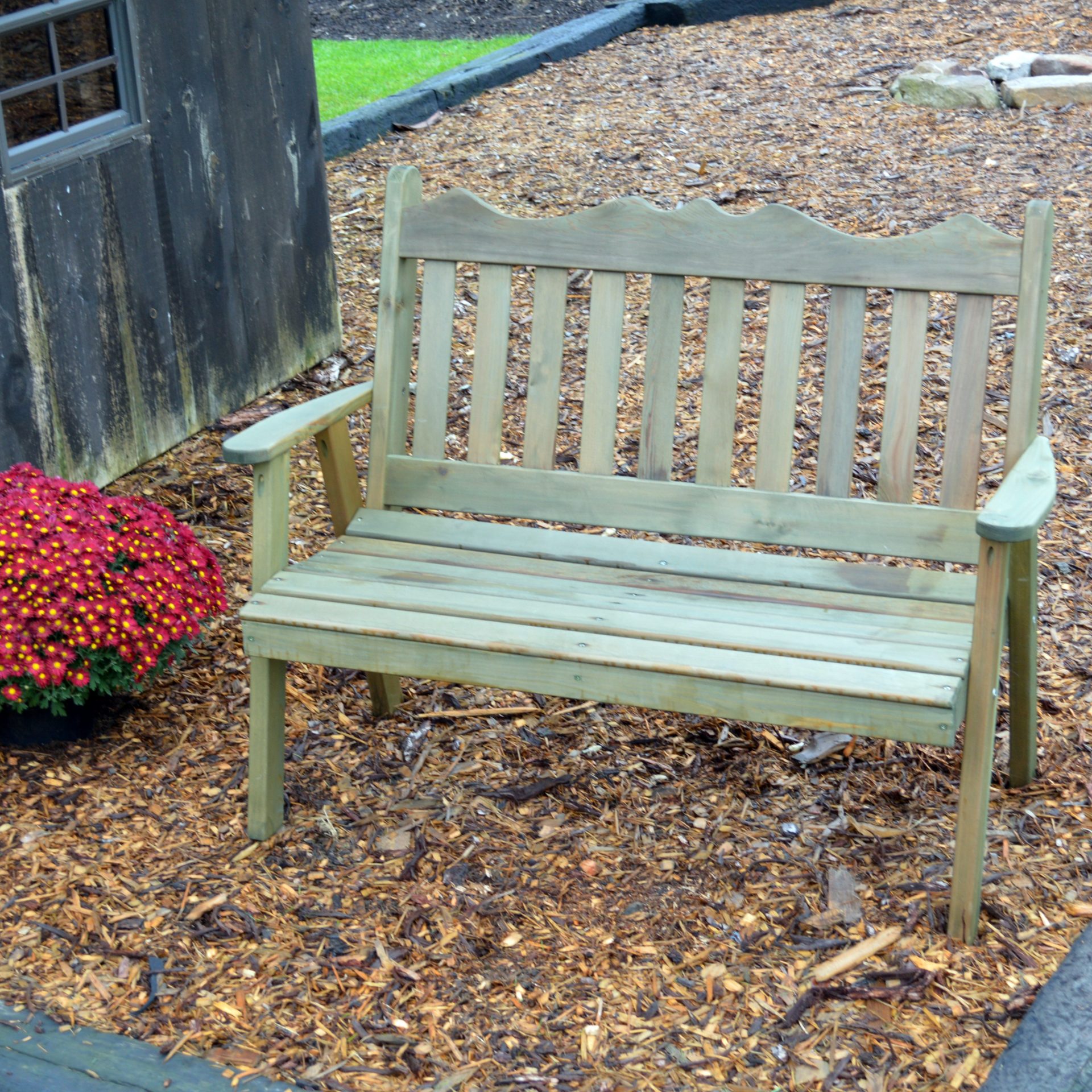 A&L Furniture Cedar Royal English Garden Bench-Multiple Sizes