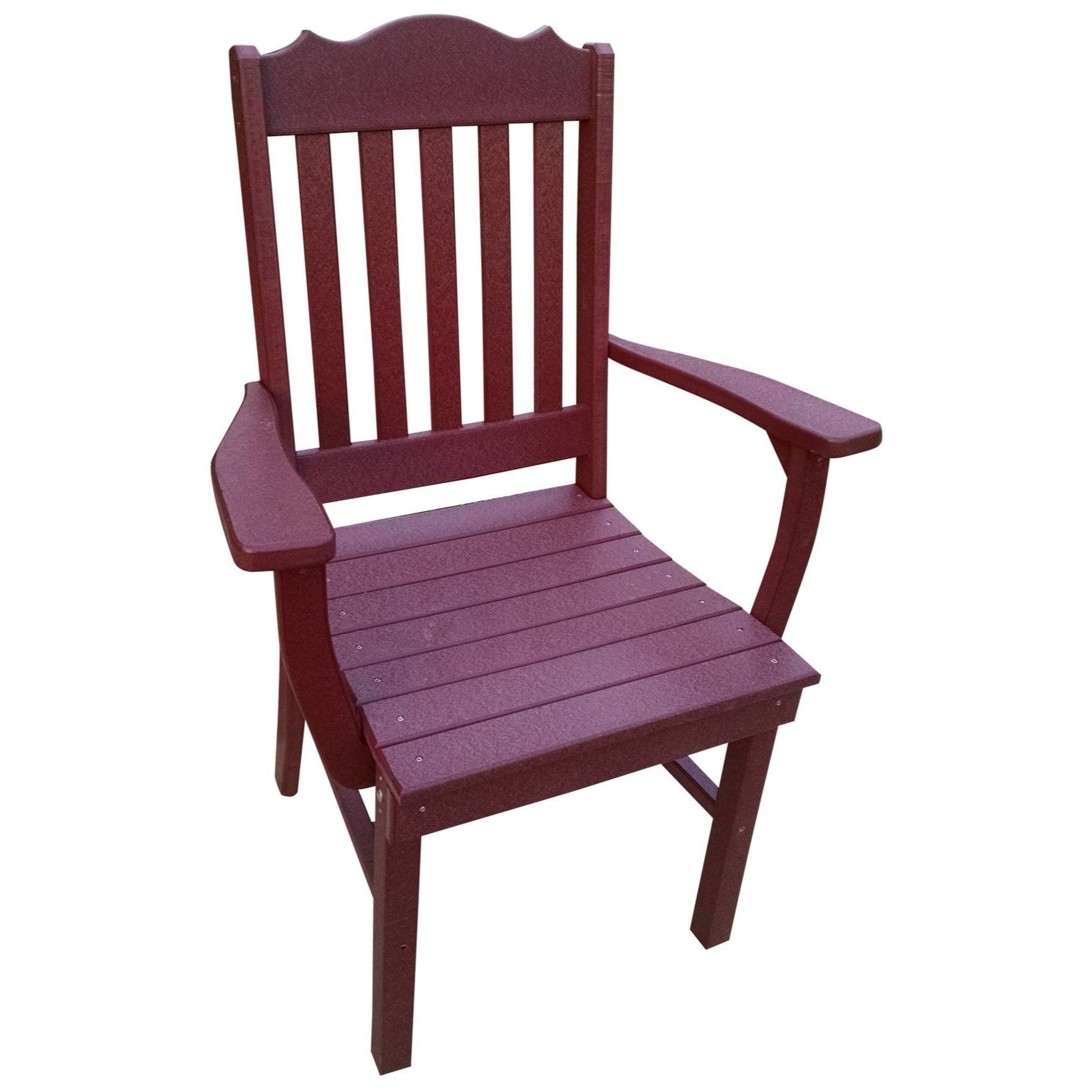 A&L Furniture Poly Lumber Royal Dining Chair With Arms
