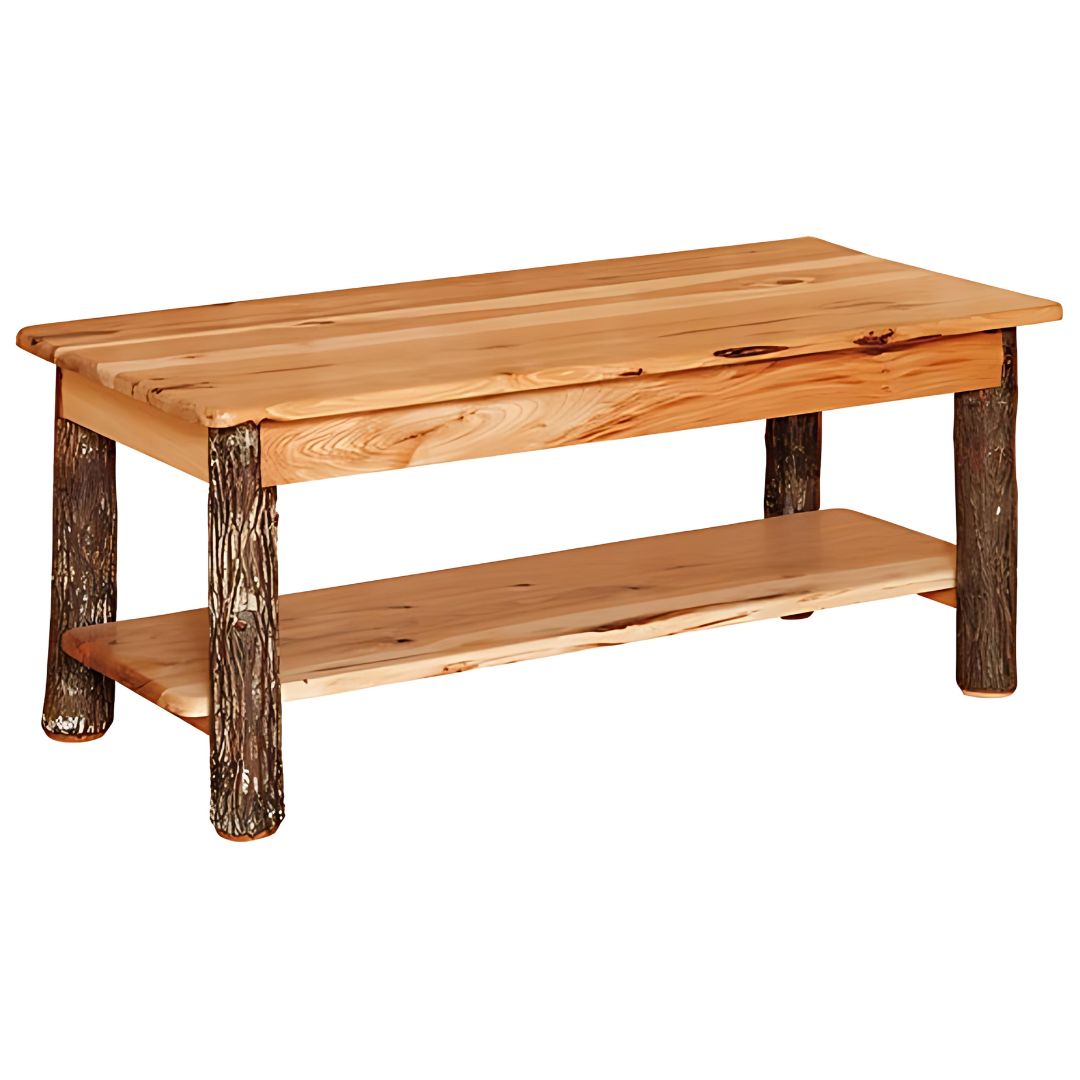 Rustic Hickory Regular Coffee Table