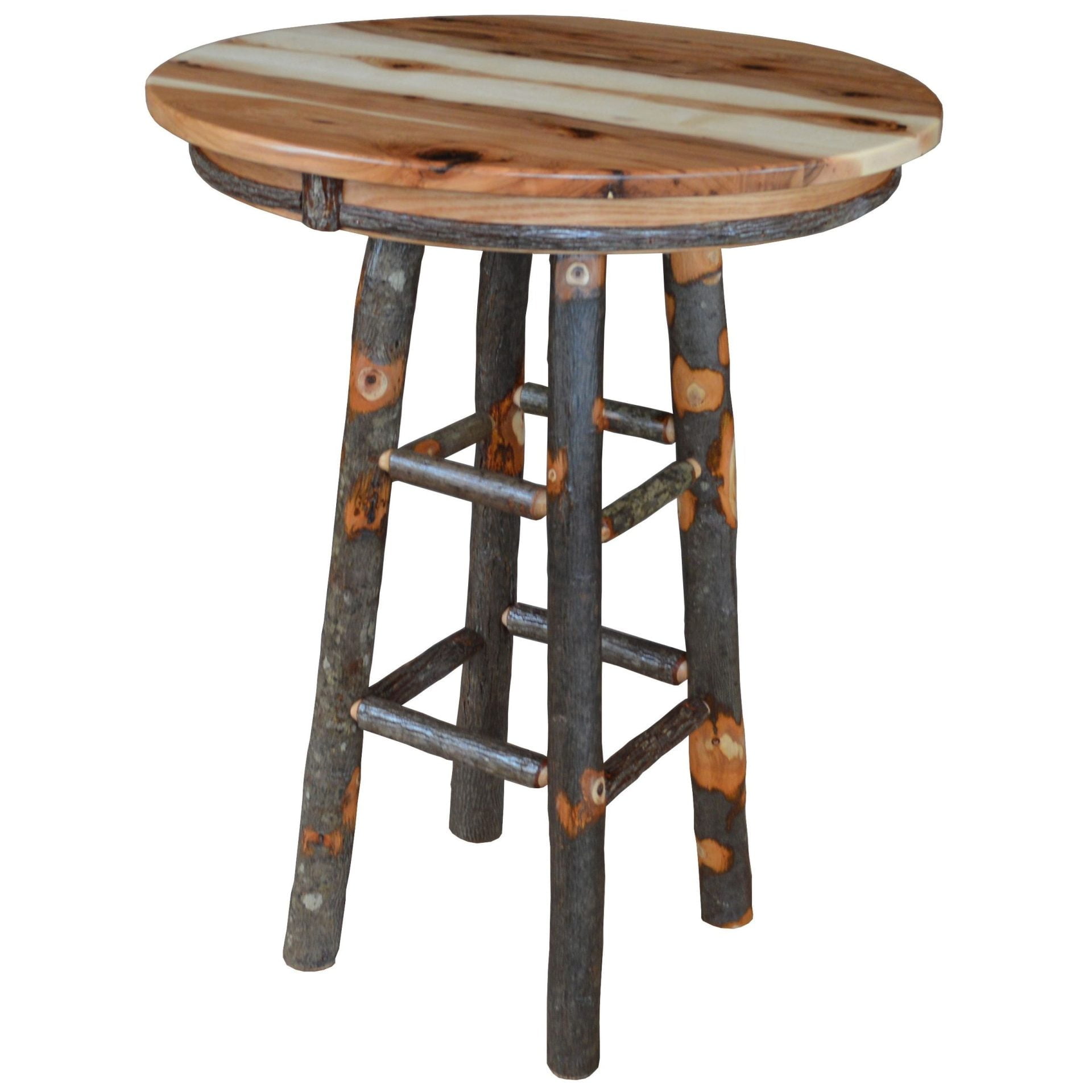 A&L Furniture Hickory Round Bar Table-Multiple Sizes