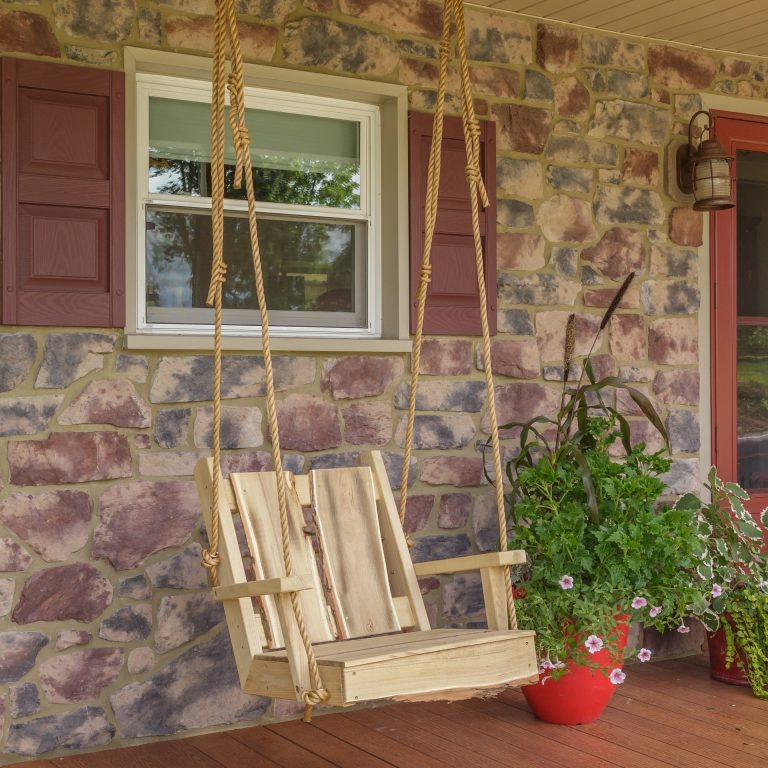 A&L Furniture Timberland Chair Swing-Made with Live Edge Locust