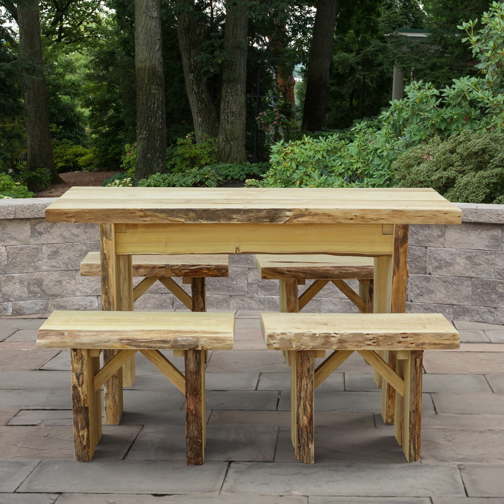 A&L Furniture Live Edge Locust Autumnwood Table-Multiple Sizes Available