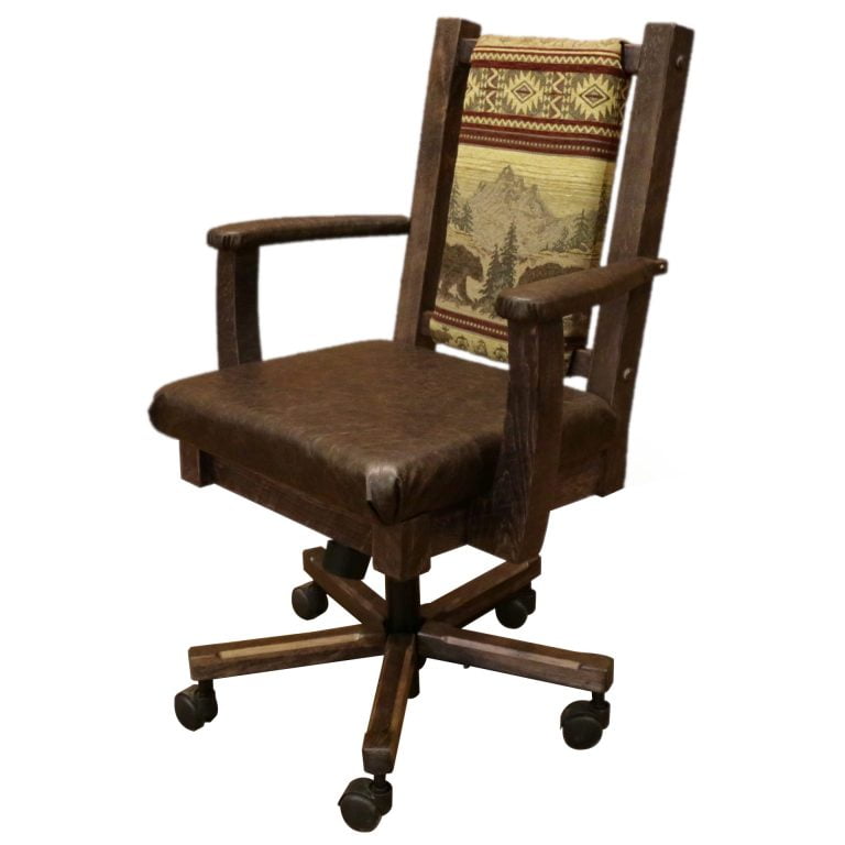 Farmhouse Timber Peg Office Chair