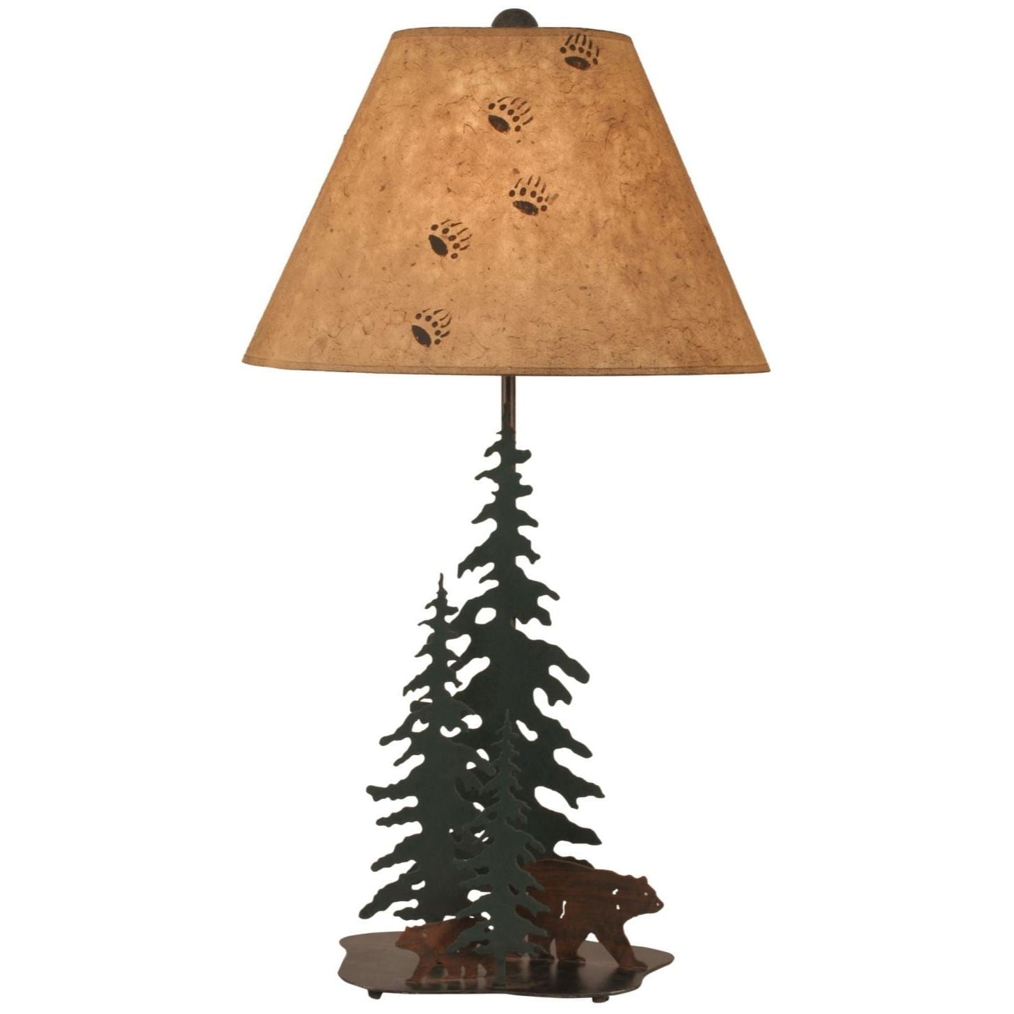 Nature Scene Table Lamp with Forest