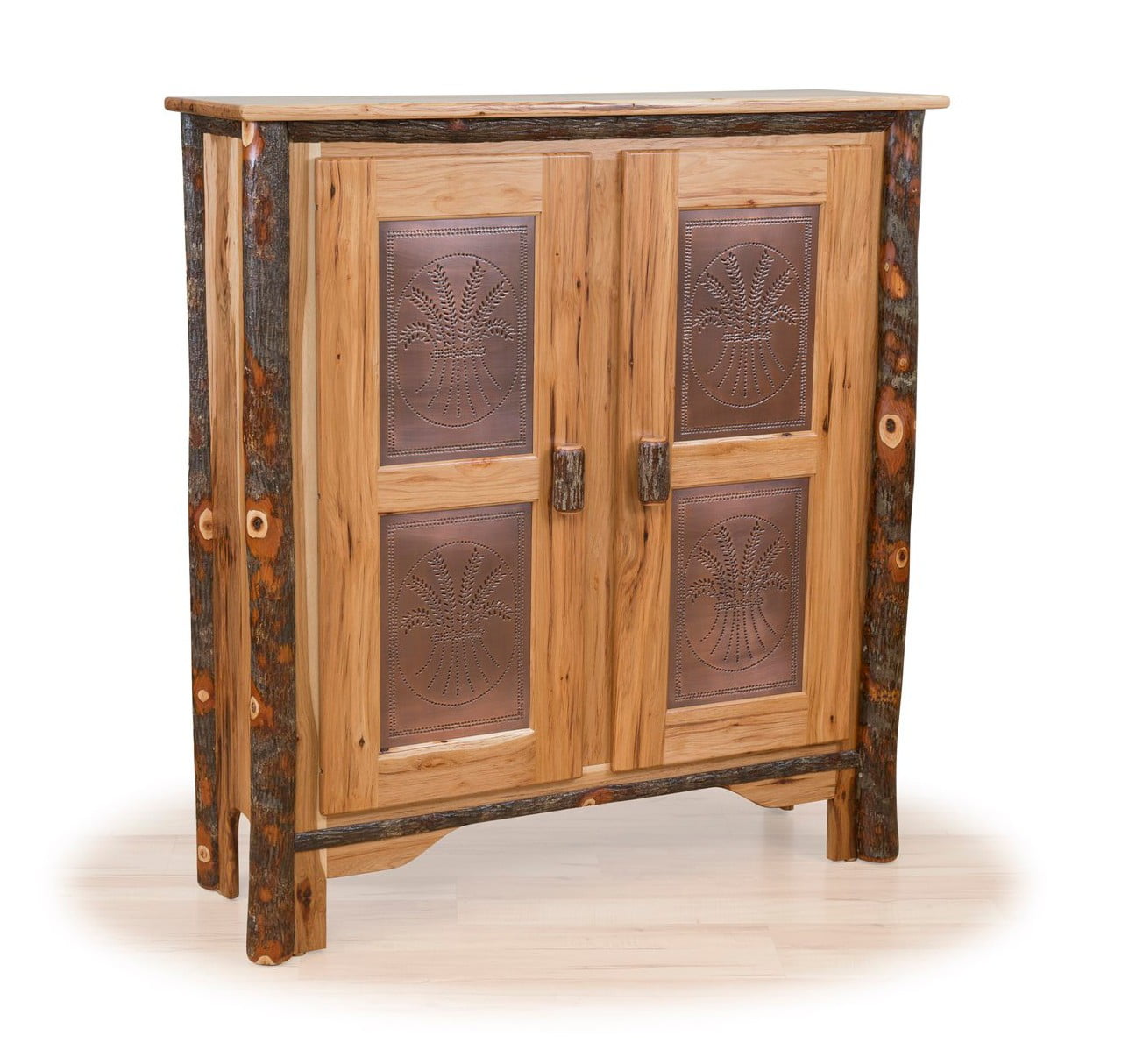 Rustic Hickory Double Pie Safe