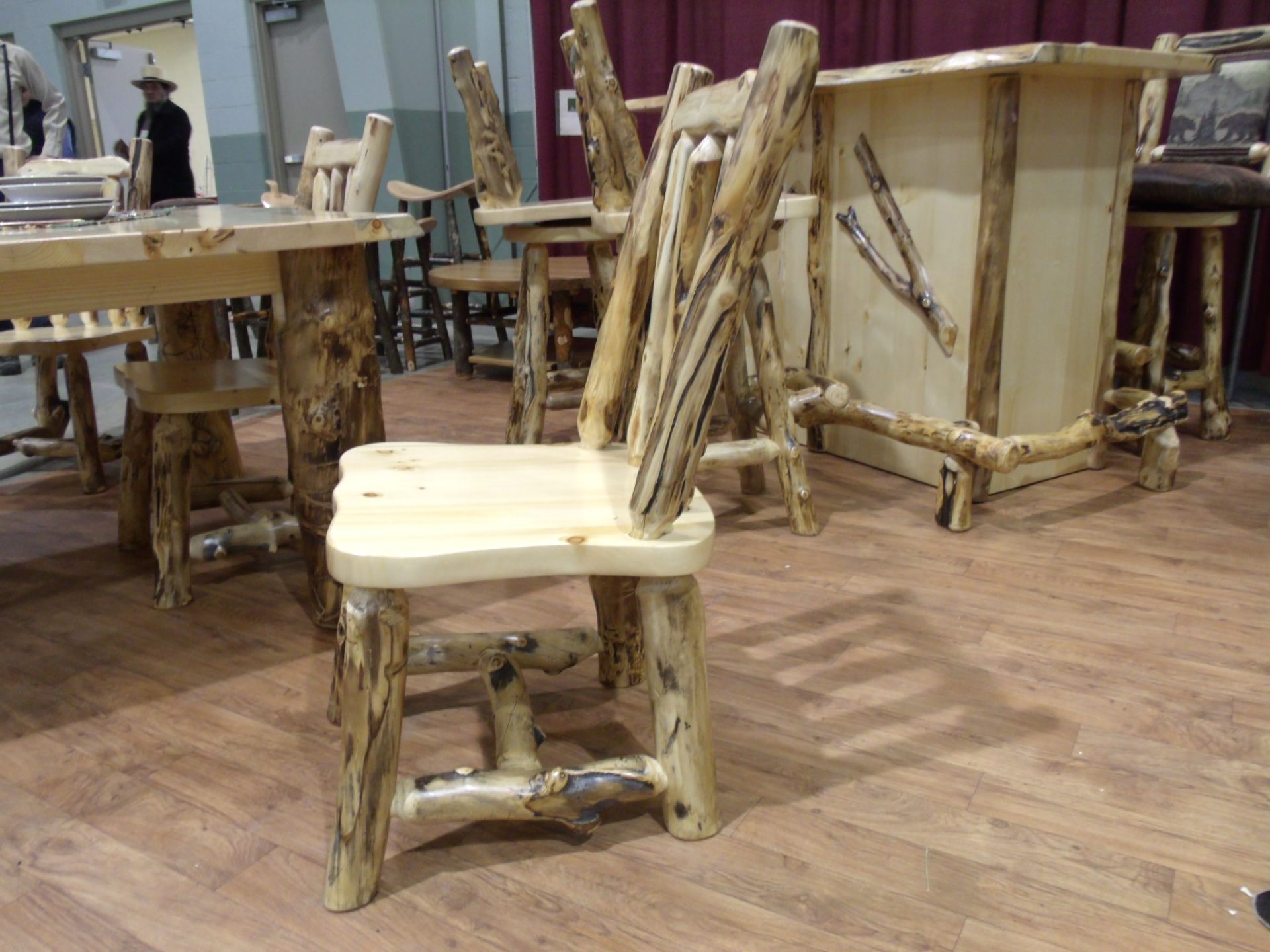 Rustic Aspen Log Side Chairs *Set of 2*