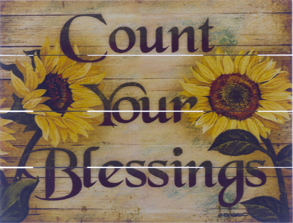Wood Pallet Art – Count Your Blessings