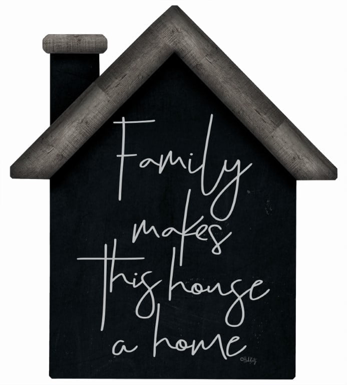 Family Makes – House Cut Out Wood Wall Art
