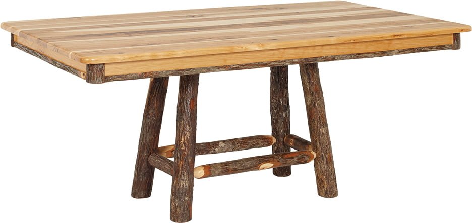 Solid Top 4-Leg Pedestal Table - 2 Sizes