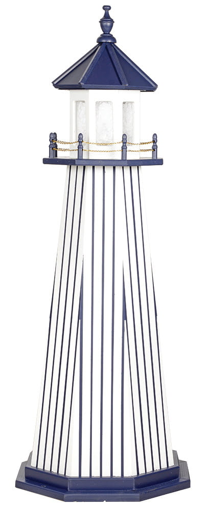 Wood Standard and Premium Lighthouses – Vertical Stripes – Yankees