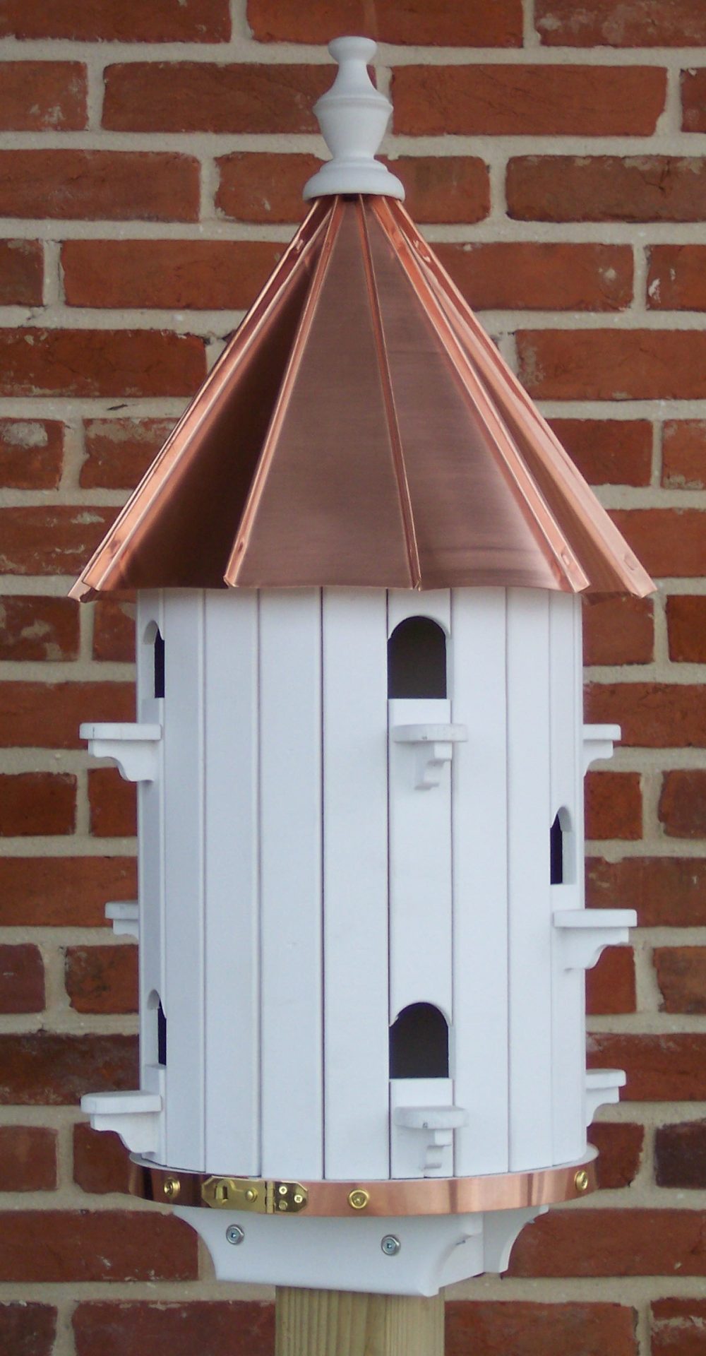 10-Hole High-Roof Bird House with Copper Roof