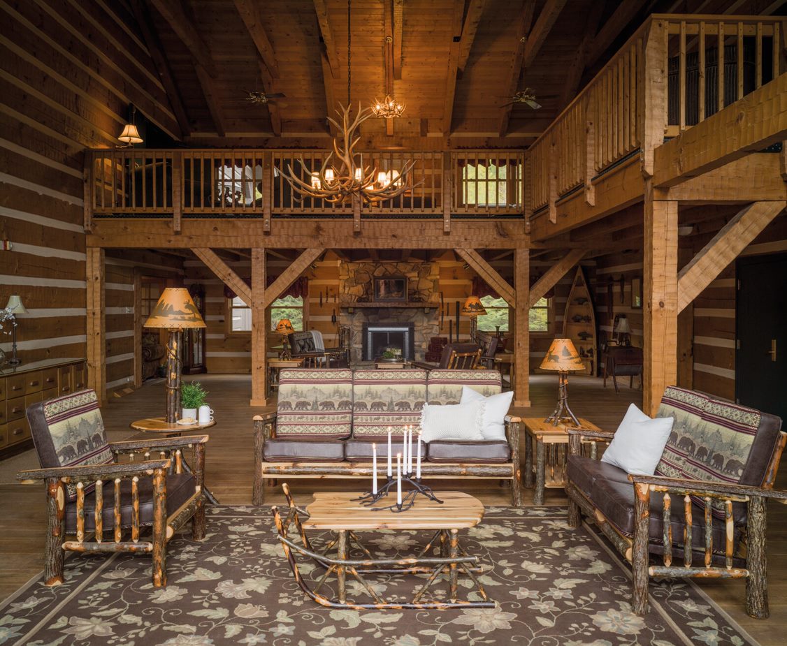 Rustic Hickory Living Room Set