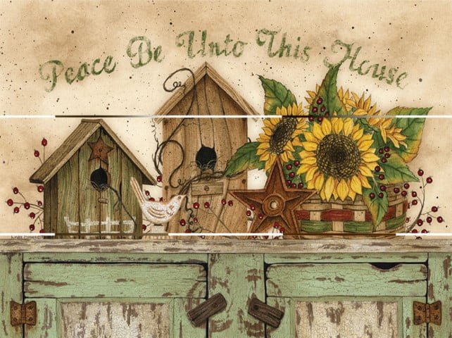Wood Pallet Art – Peace Be Unto This Home