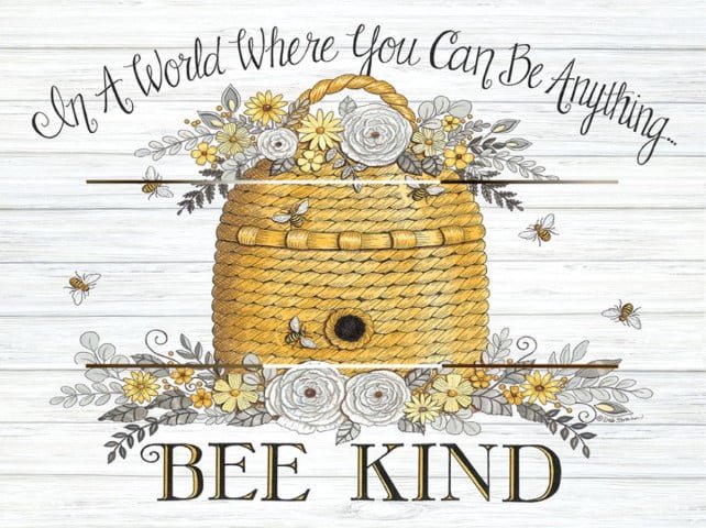 Wood Pallet Art – Bee Kind Bee Hive