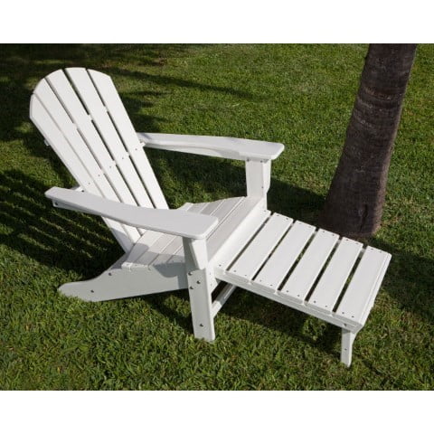 Polywood ® Palm Coast Ultimate Adirondack with Hideaway Ottoman in Vintage Finish