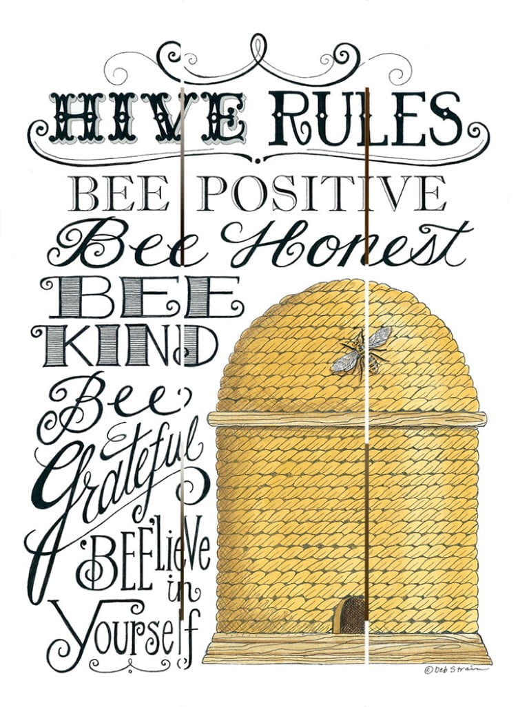 Wood Pallet Art – Hive Rules
