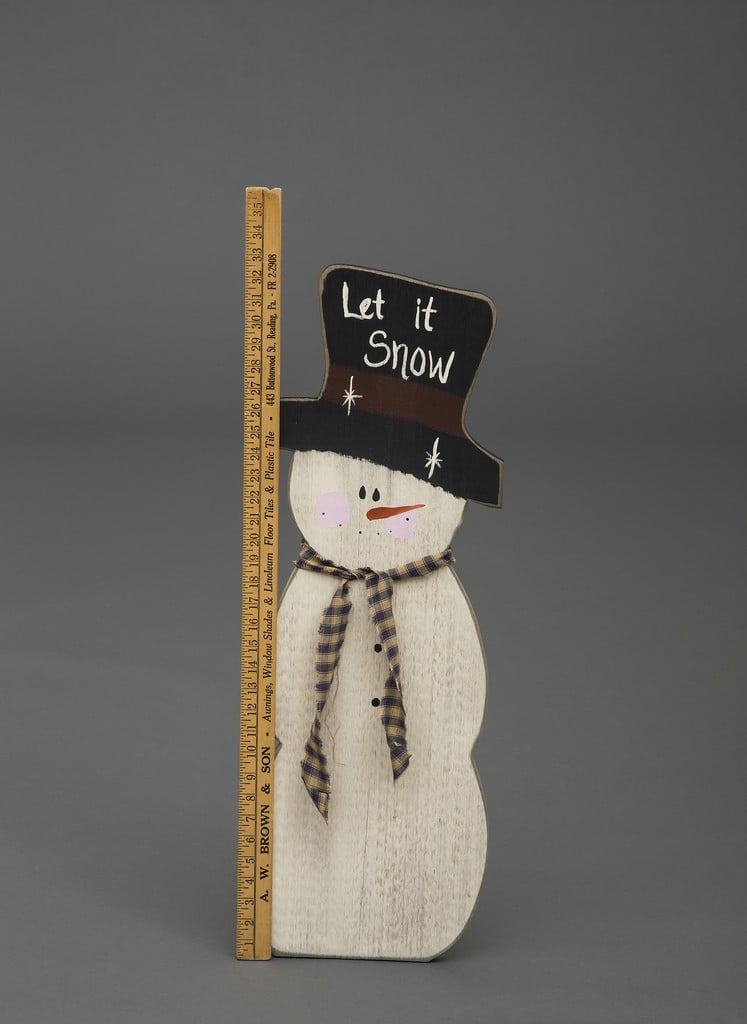 Primitive Christmas Decoration – Wooden Measuring Snowman