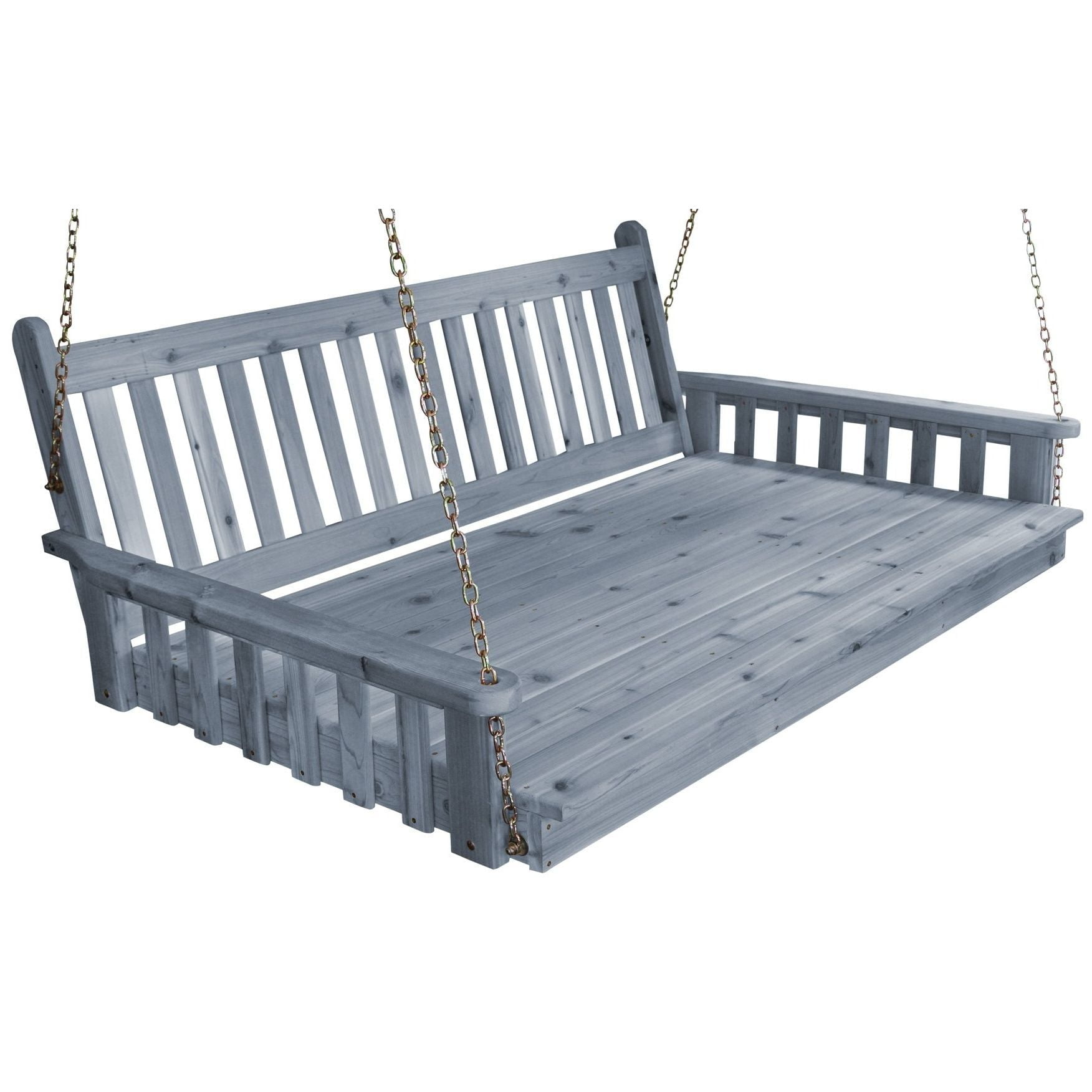 A&L Furniture Cedar Traditional English Swingbed-Multiple Sizes