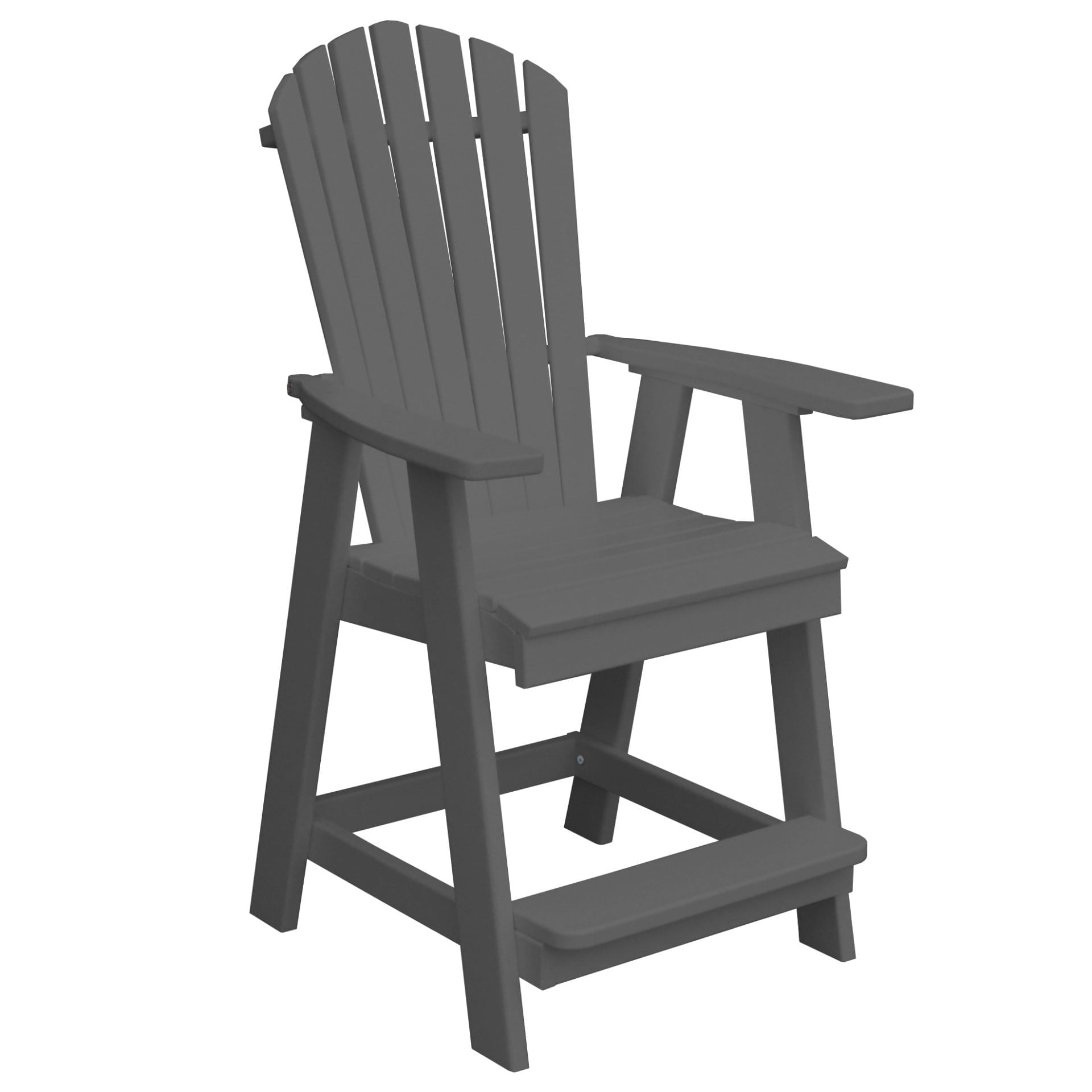 A&L Furniture Poly Lumber Fanback Counter Chair