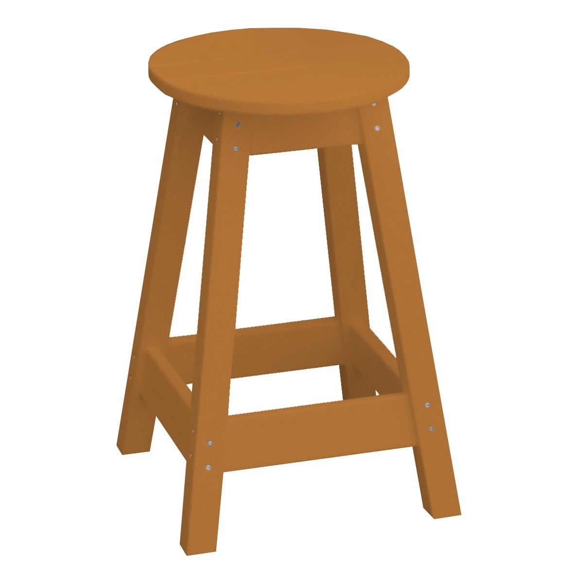 A&L Furniture Poly Lumber Round Bistro Stool