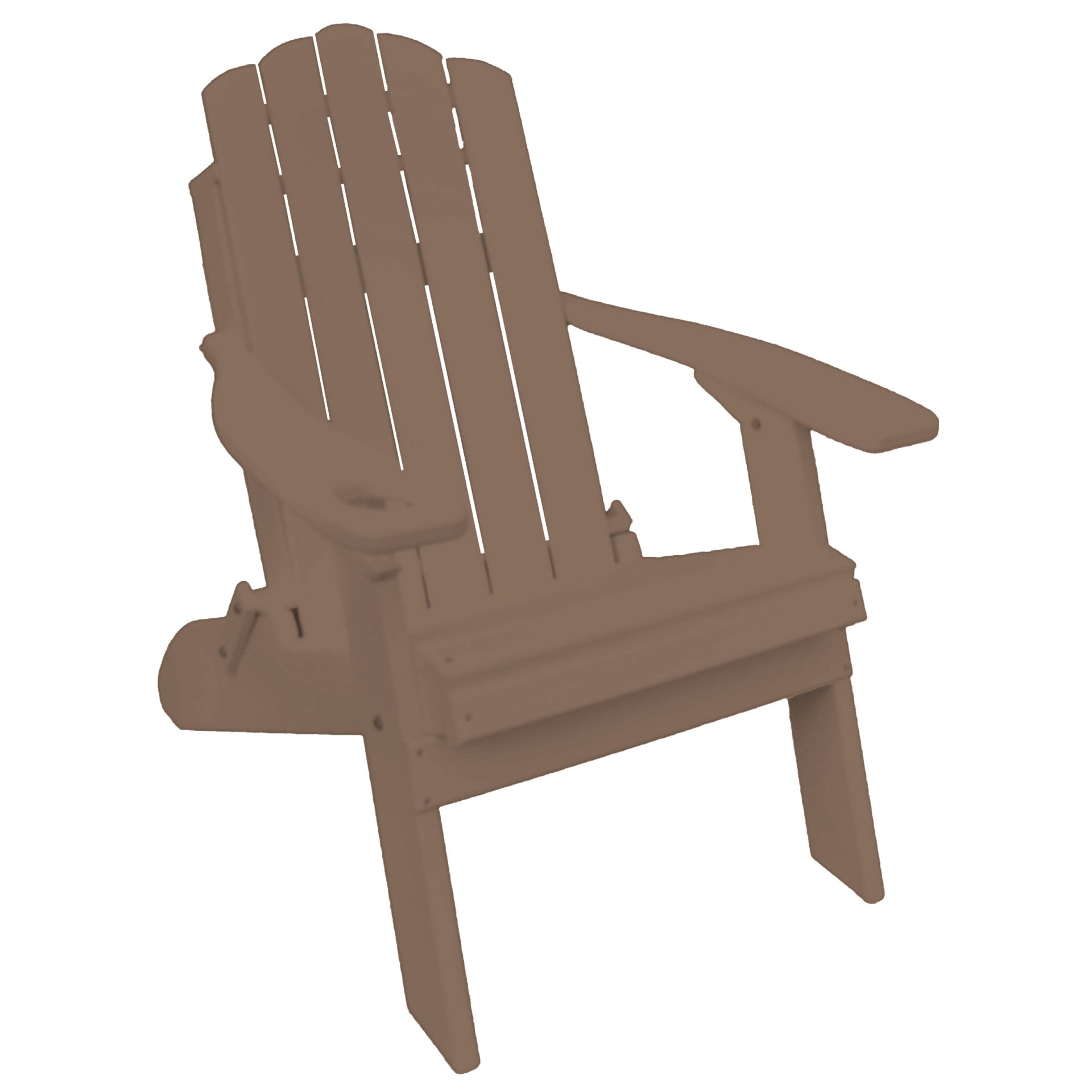 Country Folding Adirondack Chair with Cup Holder