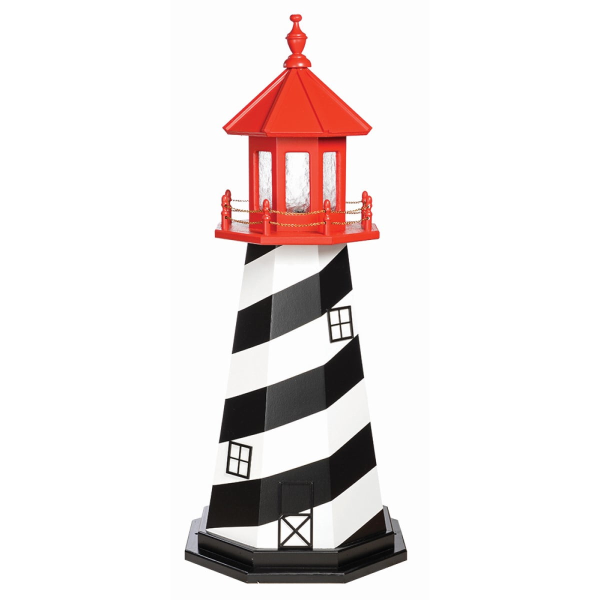 Beaver Dam Woodworks St. Augustine Wood Lighthouse-Replica-Multiple Sizes