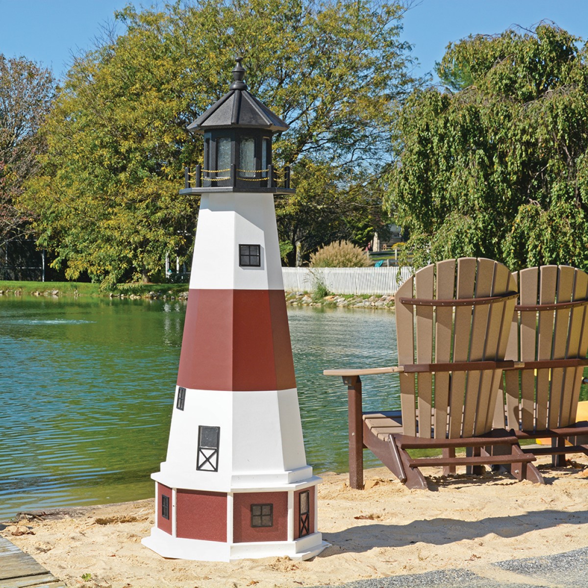 Beaver Dam Woodworks Montauk Hybrid Lighthouse-Replica-Multiple Sizes