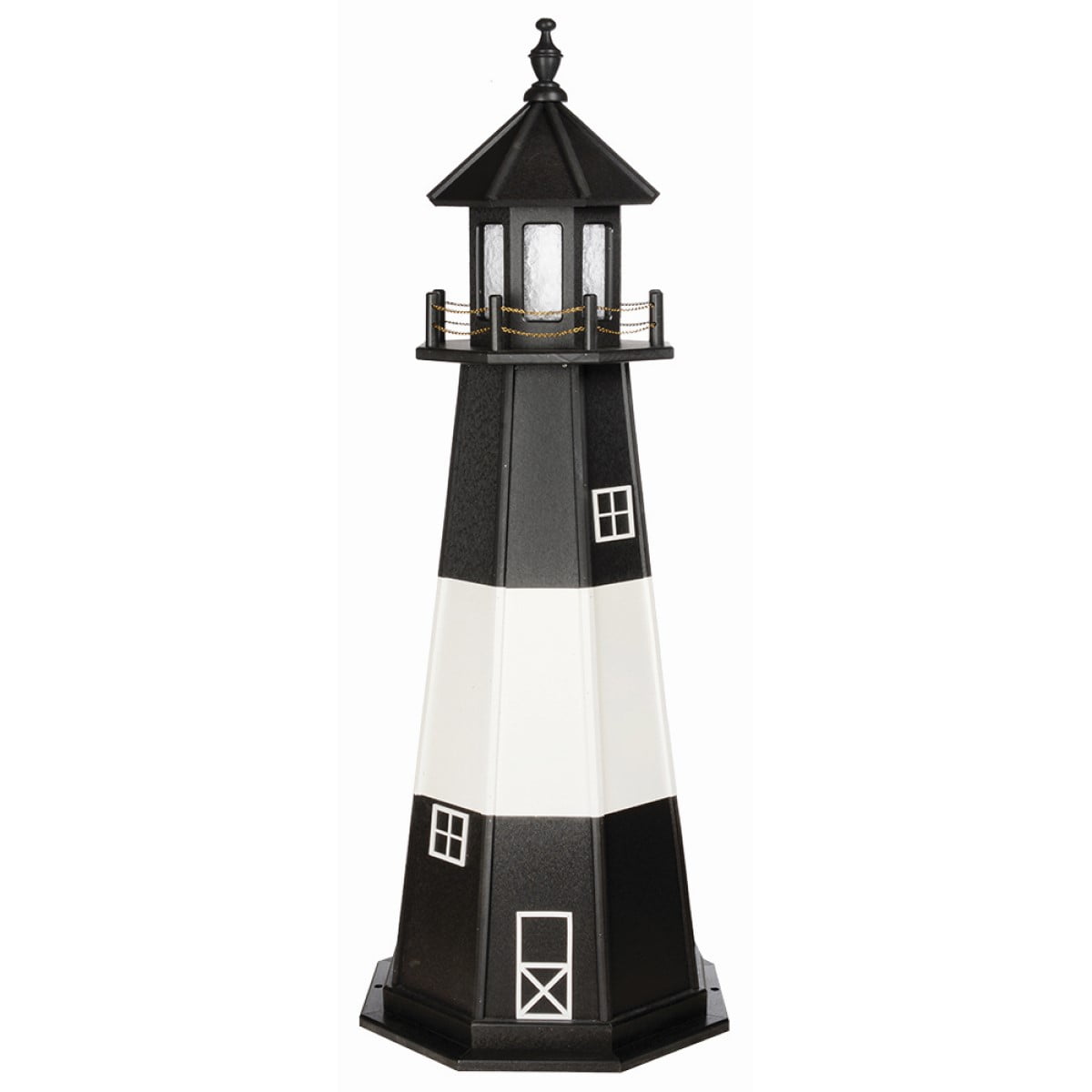 Beaver Dam Woodworks Tybee Island Poly Lumber Lighthouse-Replica-Multiple Sizes