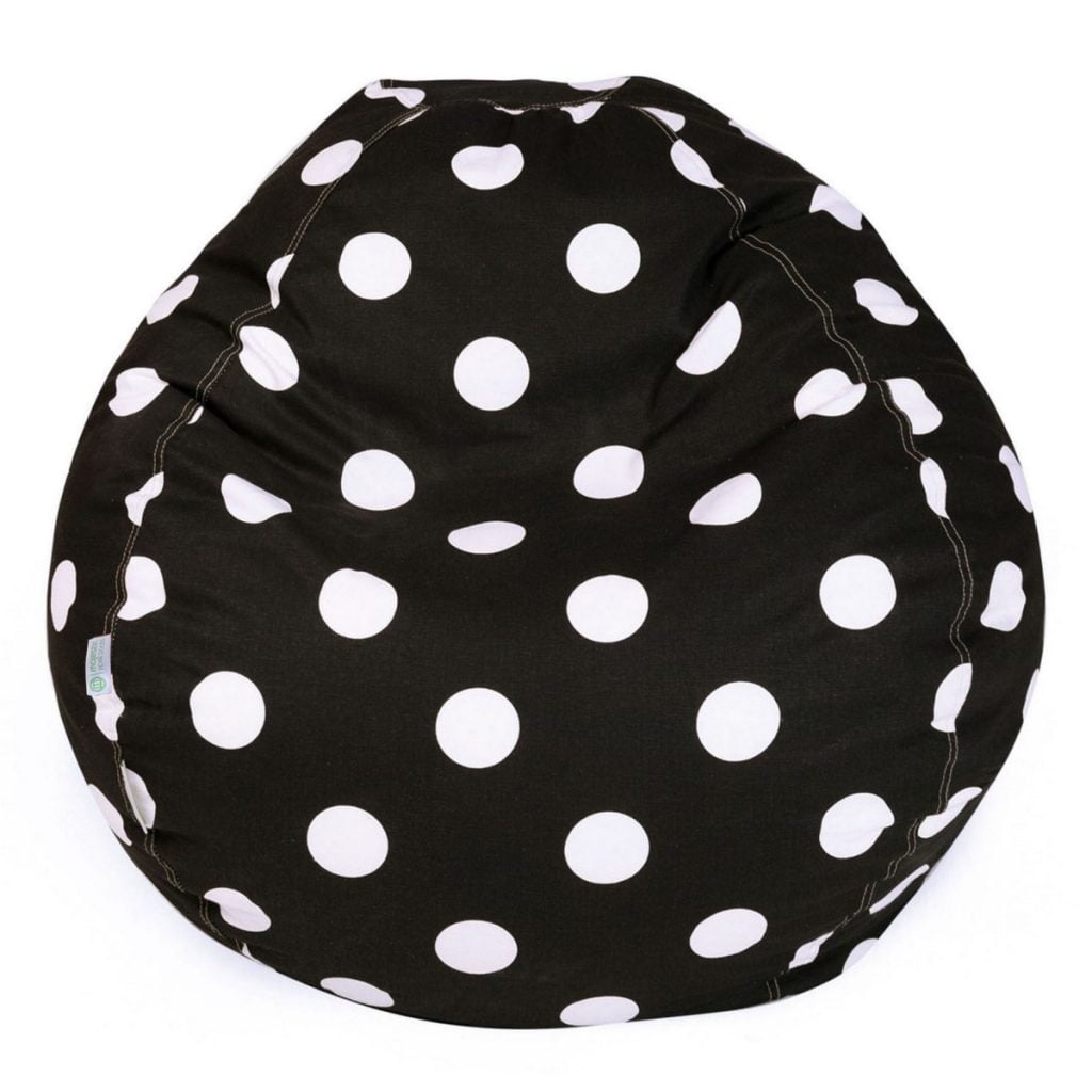 Large Polka Dot Black