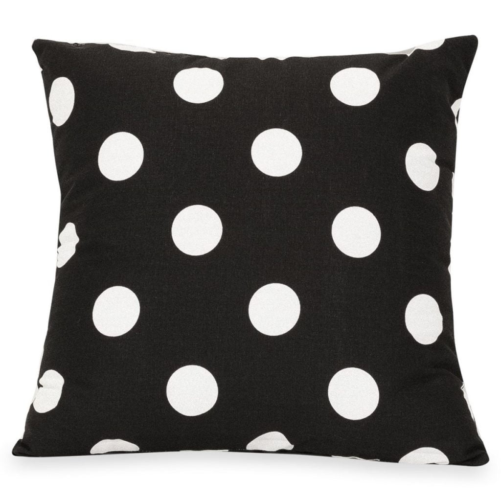 Large Polka Dot Black