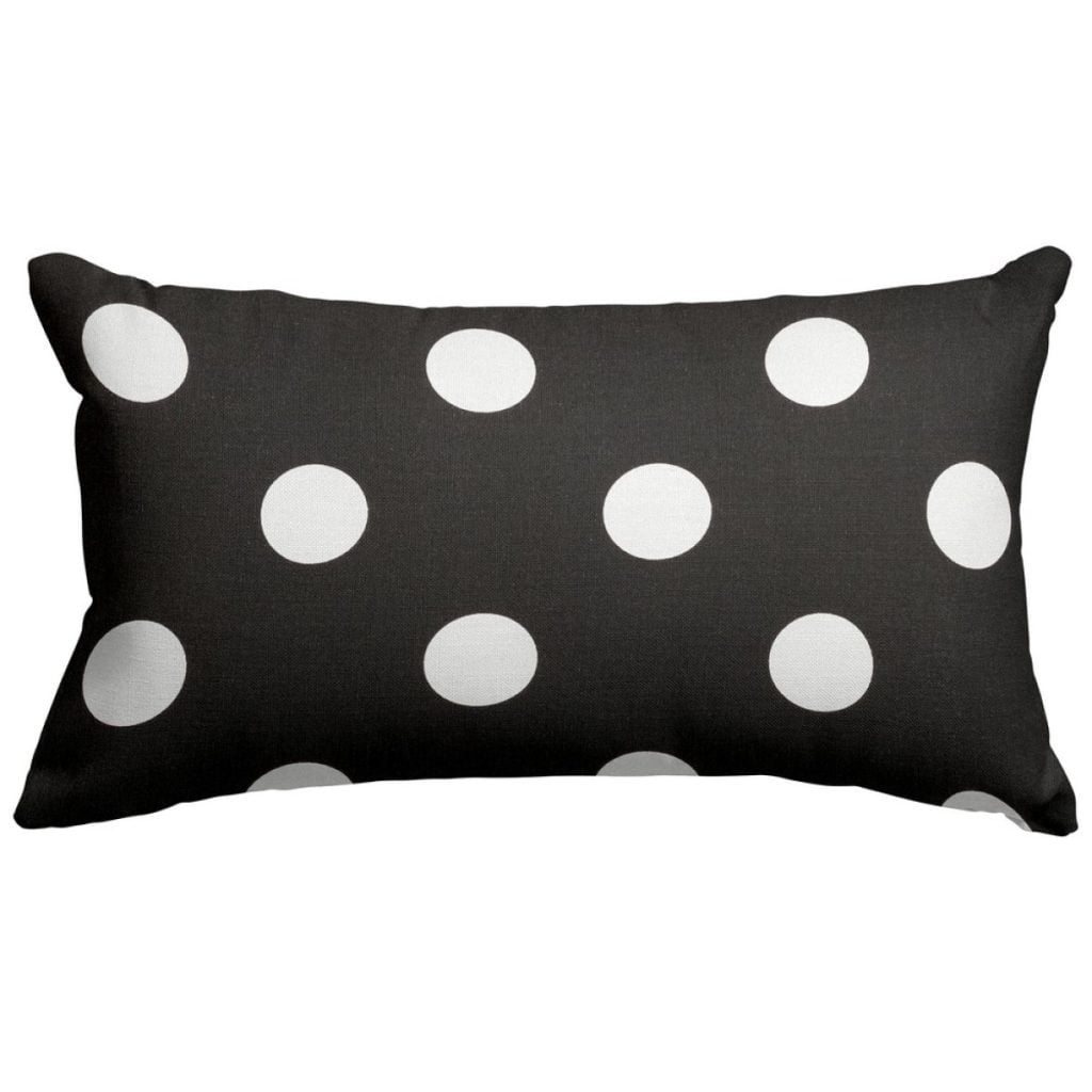 Large Polka Dot Black