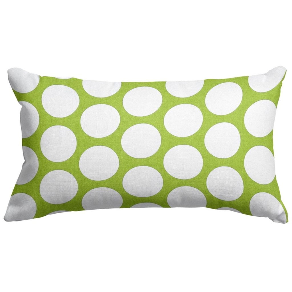 Large Polka Dot Hot Green