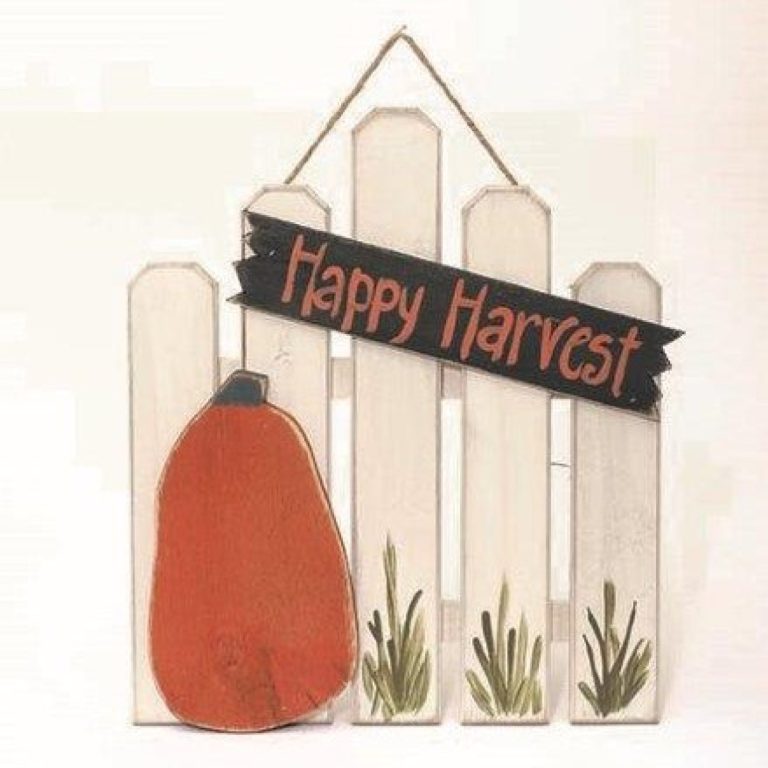 Farmhouse Harvest Fence Wall Sign