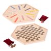 Lapps Double Sided Game Board: Aggravation and 4-Way Checkers